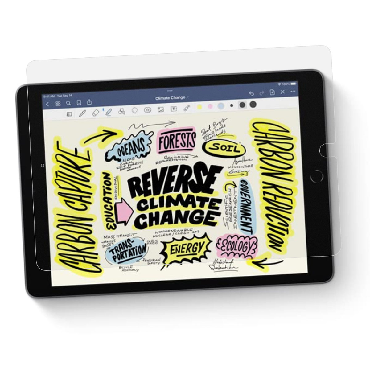 Accezz Paper Feel Screen Protector Apple iPad 9 (2021) 10.2 inch / iPad 8 (2020) 10.2 inch / iPad 7 (2019) 10.2 inch