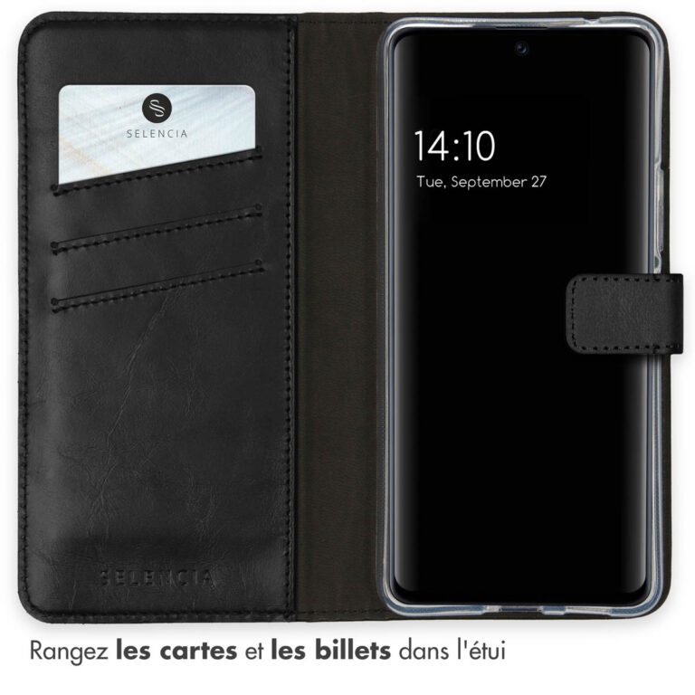 Selencia Echt Lederen Bookcase Samsung Galaxy A53 - Zwart - Afbeelding 5