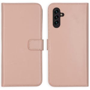 Selencia Echt Leren Bookcase Samsung Galaxy A13 (5G) / A04s - Dusty Pink
