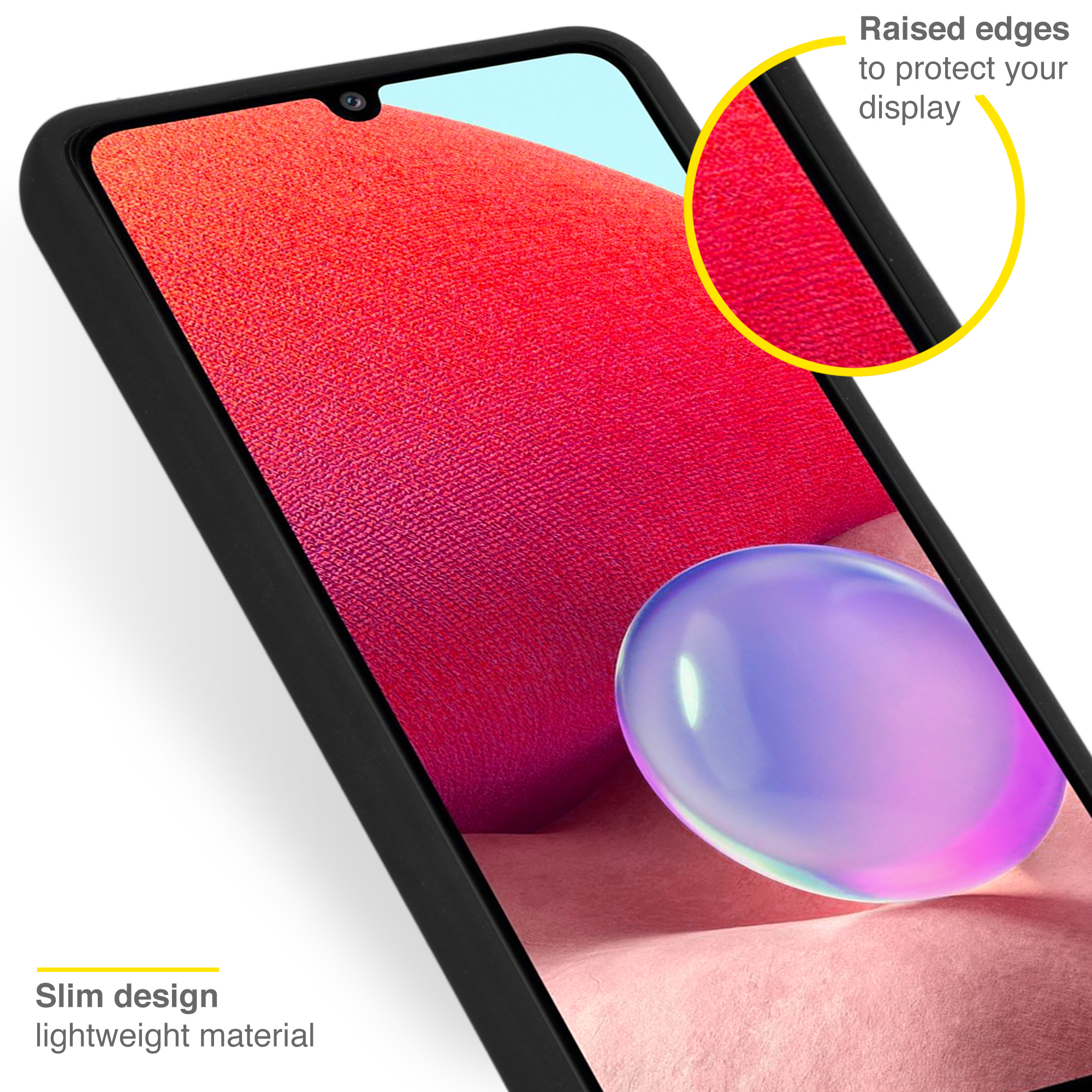 Accezz Liquid Silicone Backcover Samsung Galaxy A33 - Zwart - Afbeelding 8