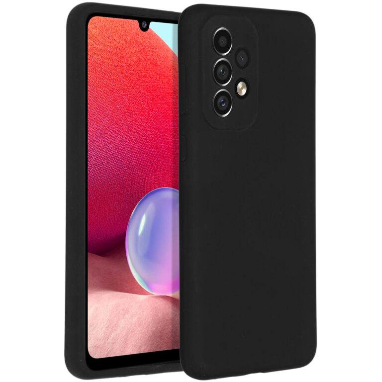 Accezz Liquid Silicone Backcover Samsung Galaxy A33 - Zwart - Afbeelding 2