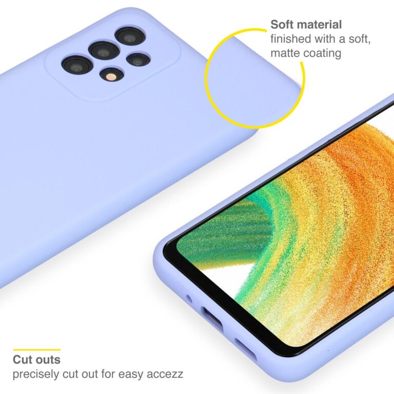 Accezz Liquid Silicone Backcover Samsung Galaxy A33 - Paars - Afbeelding 3