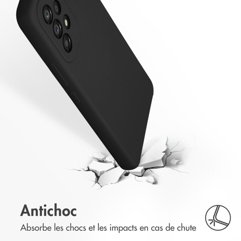 Accezz Liquid Silicone Backcover Samsung Galaxy A53 - Zwart - Afbeelding 7