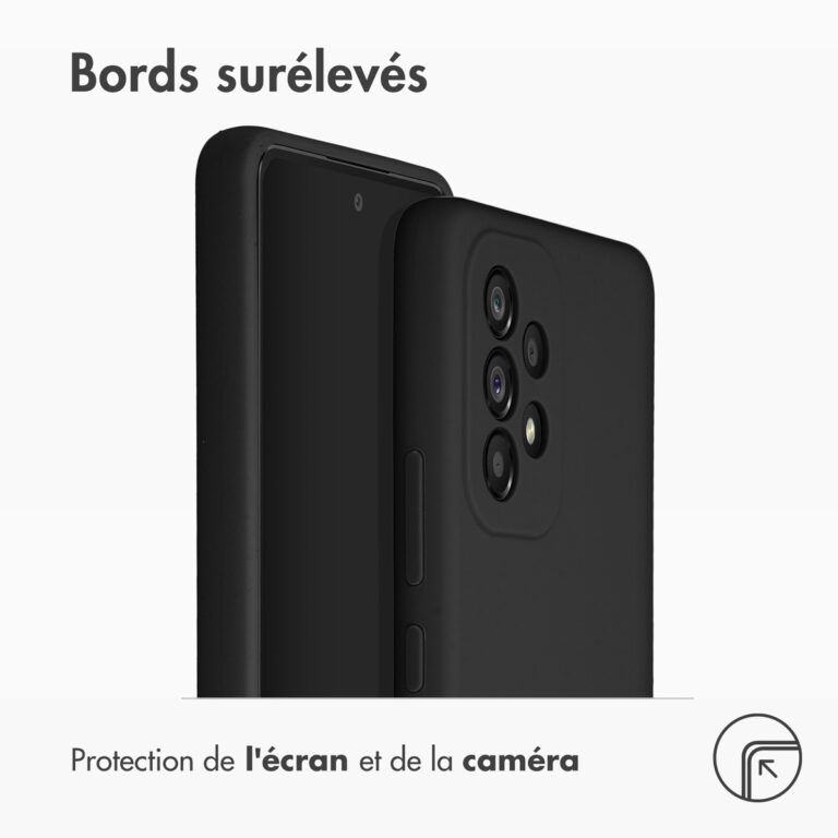Accezz Liquid Silicone Backcover Samsung Galaxy A53 - Zwart - Afbeelding 6