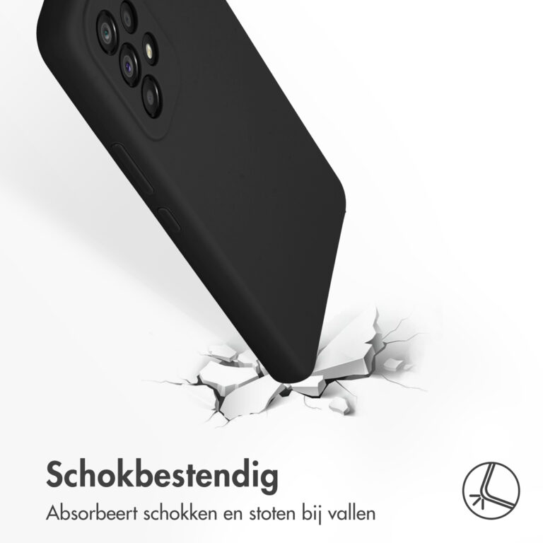 Accezz Liquid Silicone Backcover Samsung Galaxy A53 - Zwart - Afbeelding 4