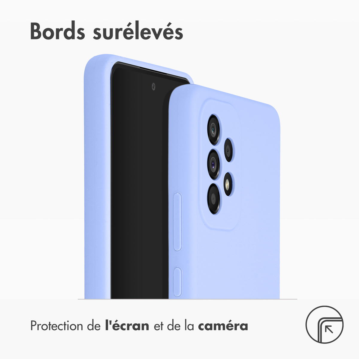 Accezz Liquid Silicone Backcover Samsung Galaxy A53 - Paars - Afbeelding 10
