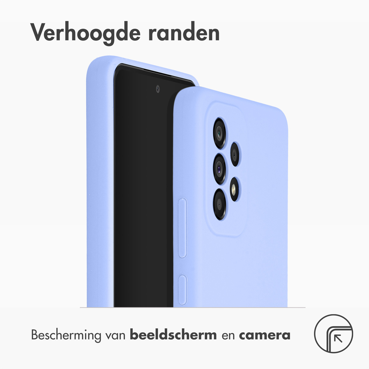 Accezz Liquid Silicone Backcover Samsung Galaxy A53 - Paars - Afbeelding 9