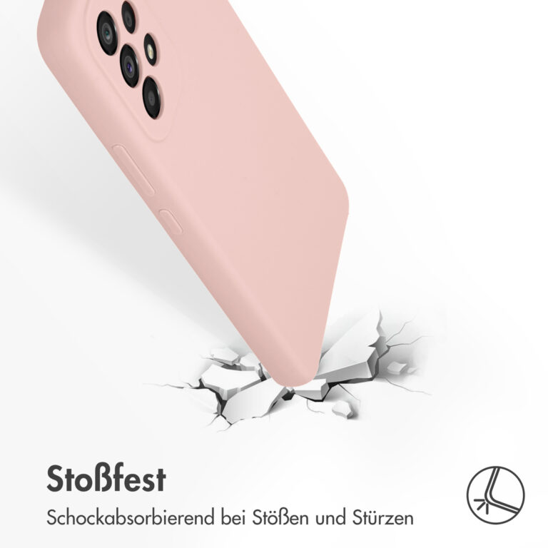 Accezz Liquid Silicone Backcover Samsung Galaxy A53 - Roze - Afbeelding 10