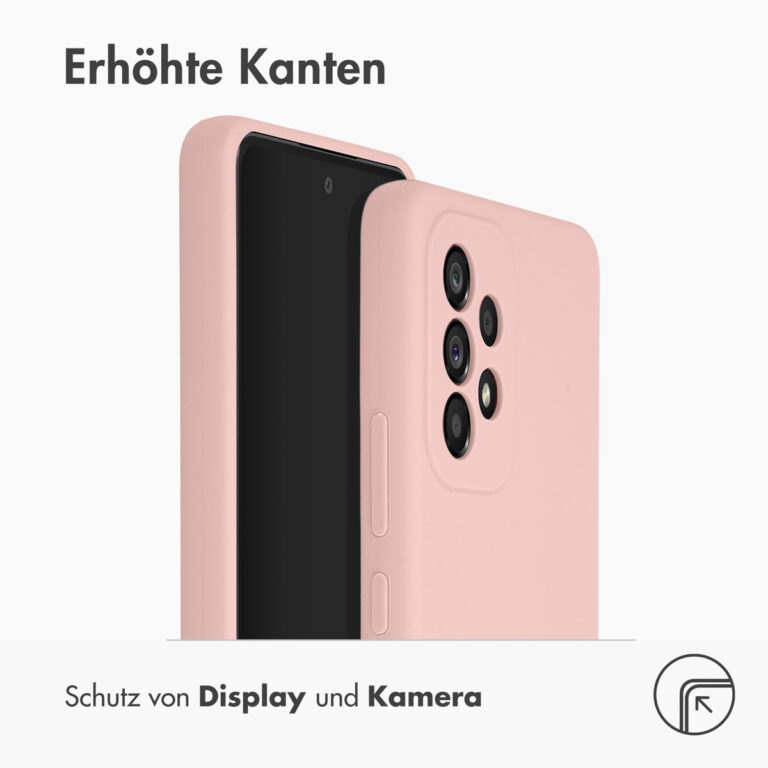 Accezz Liquid Silicone Backcover Samsung Galaxy A53 - Roze - Afbeelding 9