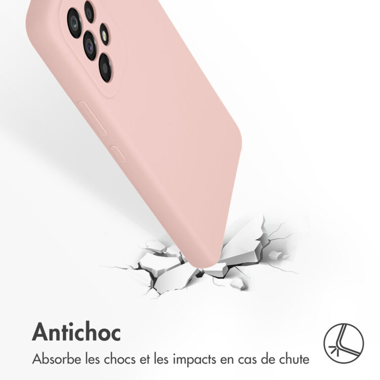 Accezz Liquid Silicone Backcover Samsung Galaxy A53 - Roze - Afbeelding 7