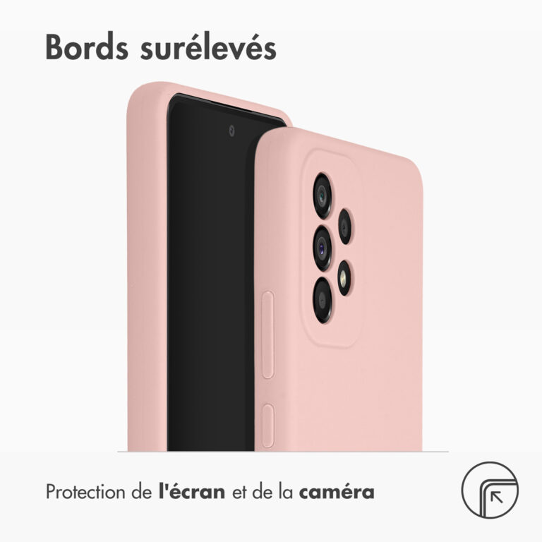 Accezz Liquid Silicone Backcover Samsung Galaxy A53 - Roze - Afbeelding 6
