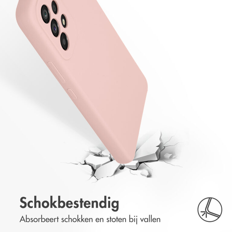 Accezz Liquid Silicone Backcover Samsung Galaxy A53 - Roze - Afbeelding 4