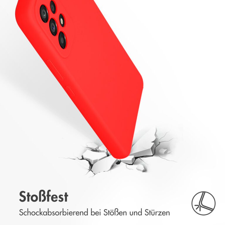 Accezz Liquid Silicone Backcover Samsung Galaxy A53 - Rood - Afbeelding 10