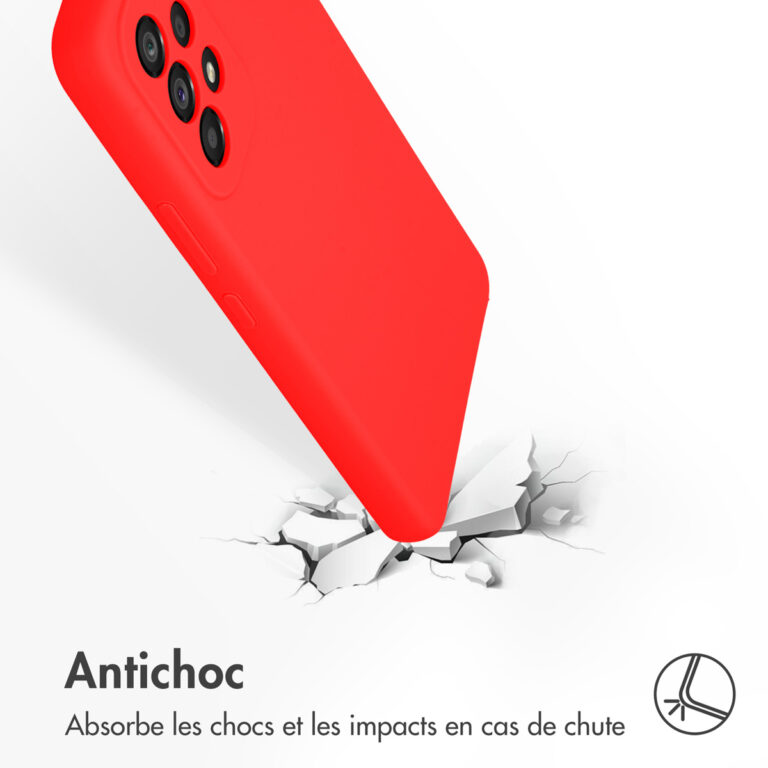 Accezz Liquid Silicone Backcover Samsung Galaxy A53 - Rood - Afbeelding 7