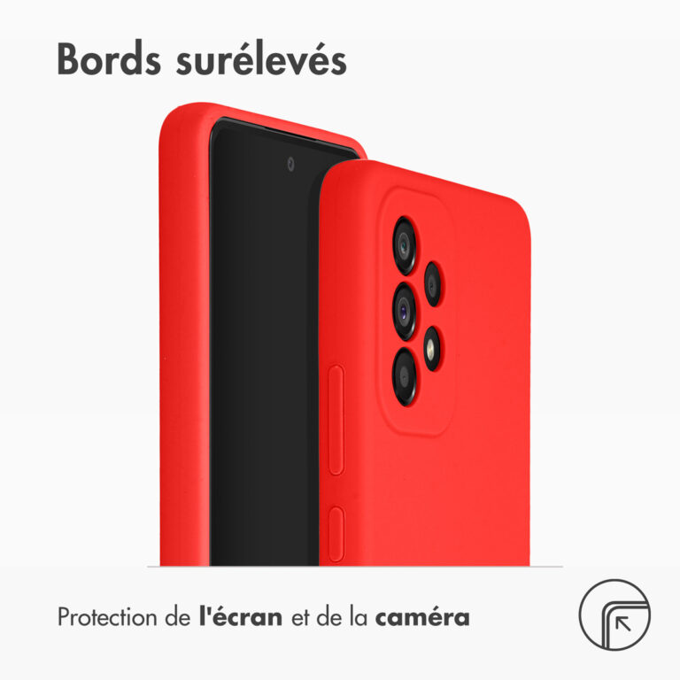 Accezz Liquid Silicone Backcover Samsung Galaxy A53 - Rood - Afbeelding 6