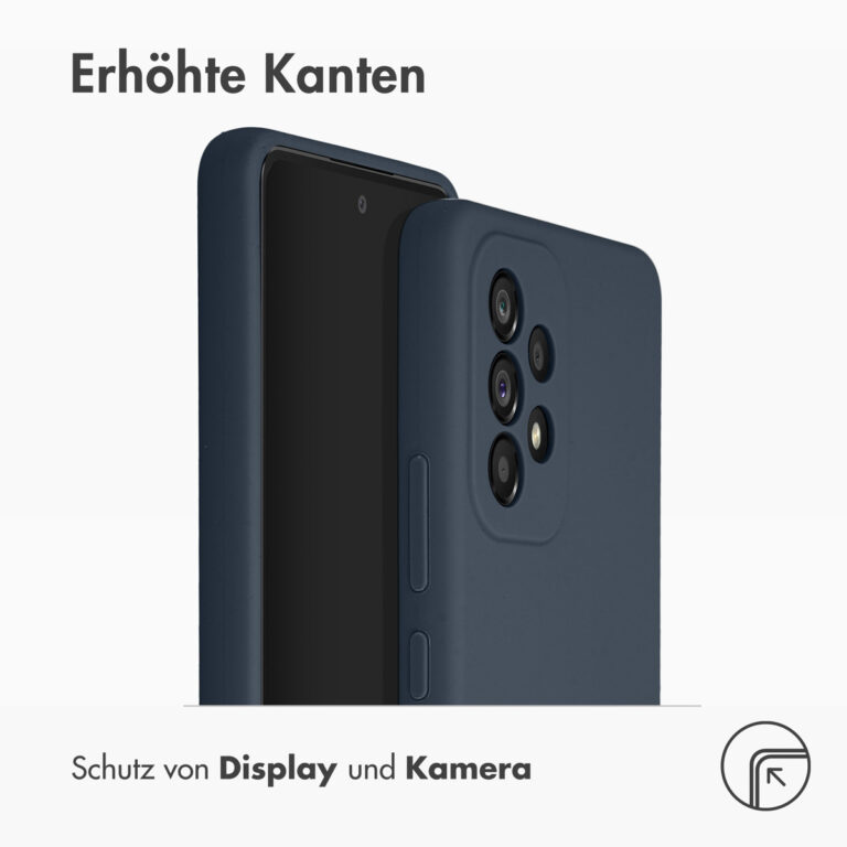 Accezz Liquid Silicone Backcover Samsung Galaxy A53 - Donkerblauw - Afbeelding 9