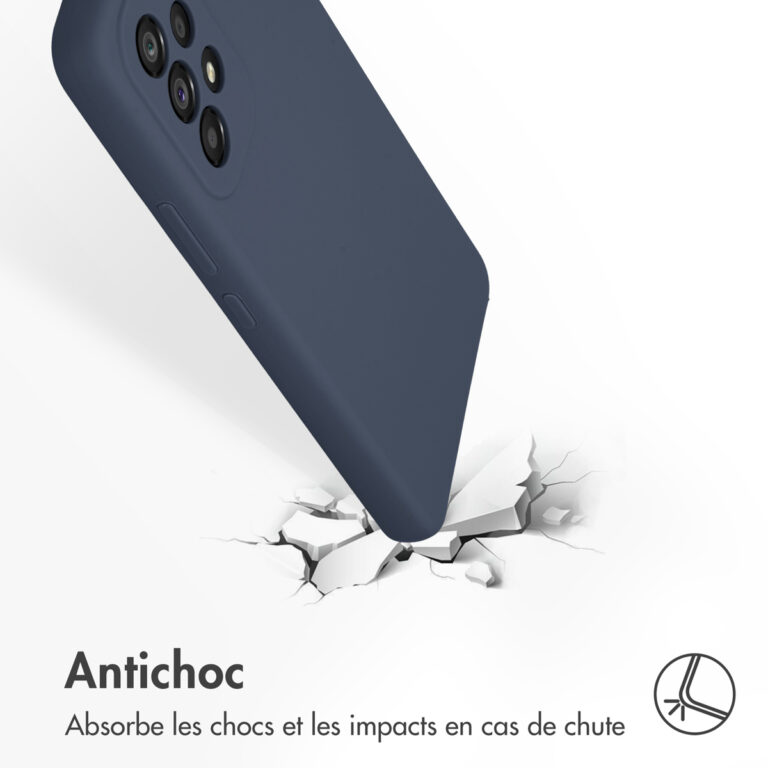 Accezz Liquid Silicone Backcover Samsung Galaxy A53 - Donkerblauw - Afbeelding 7