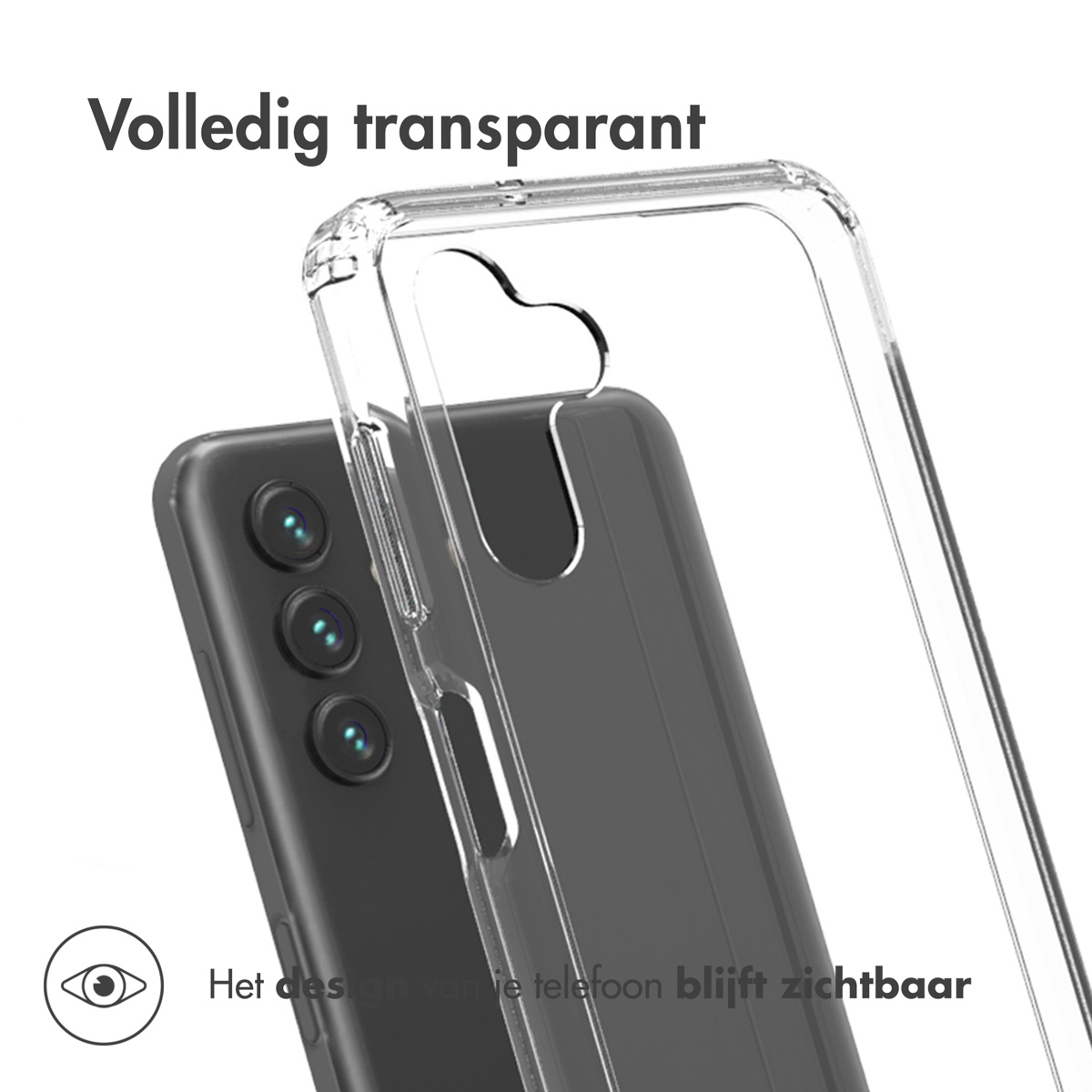 Accezz Xtreme Impact Backcover Samsung Galaxy A13 (5G) / A04s - Transparant - Afbeelding 10
