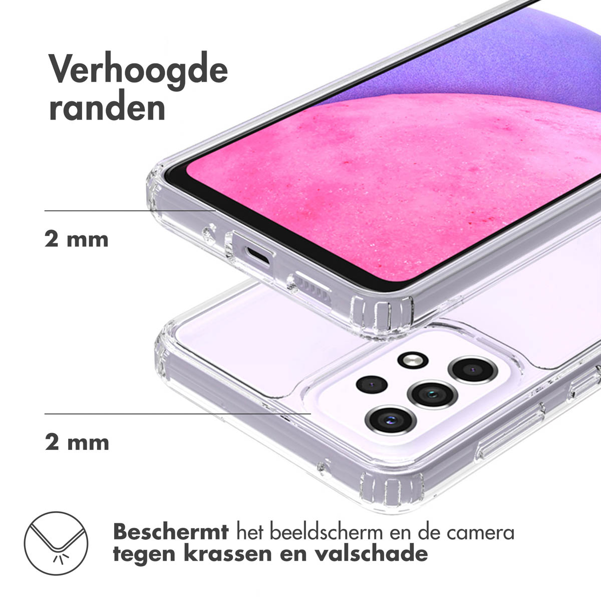 Accezz Xtreme Impact Backcover Samsung Galaxy A33 - Transparant - Afbeelding 7