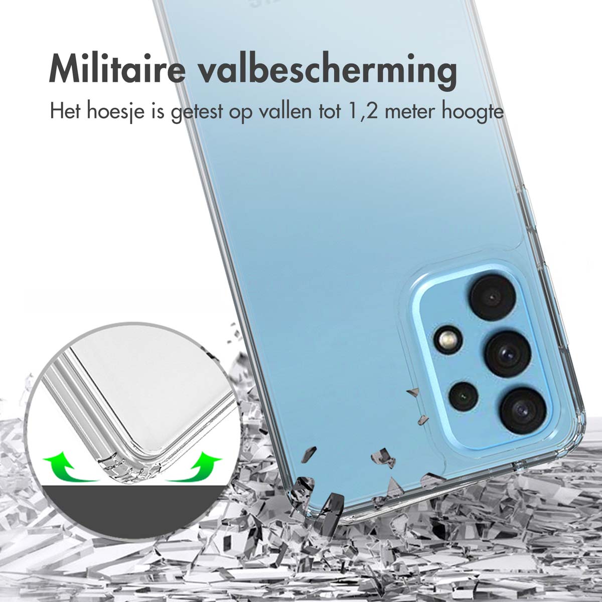 Accezz Xtreme Impact Backcover Samsung Galaxy A33 - Transparant - Afbeelding 4