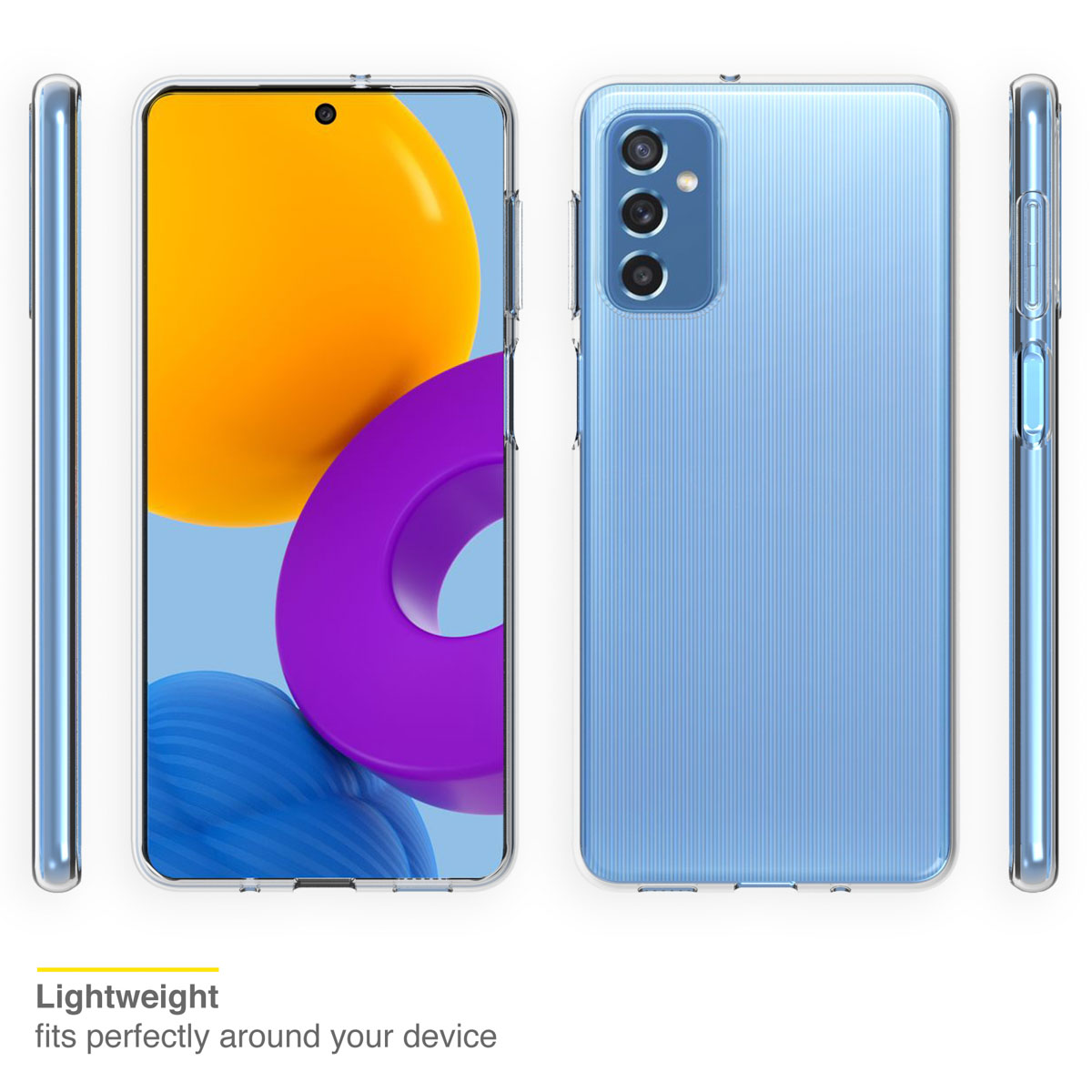 Accezz Clear Backcover Samsung Galaxy M52 - Transparant - Afbeelding 3