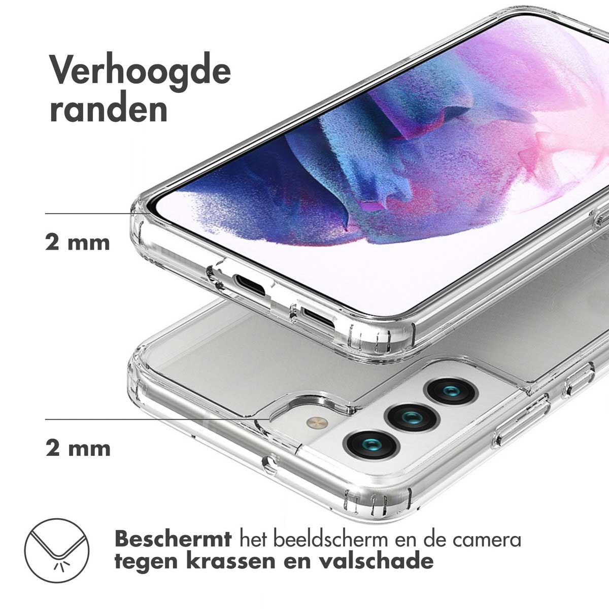 Accezz Xtreme Impact Backcover Samsung Galaxy S22 Plus - Transparant - Afbeelding 7