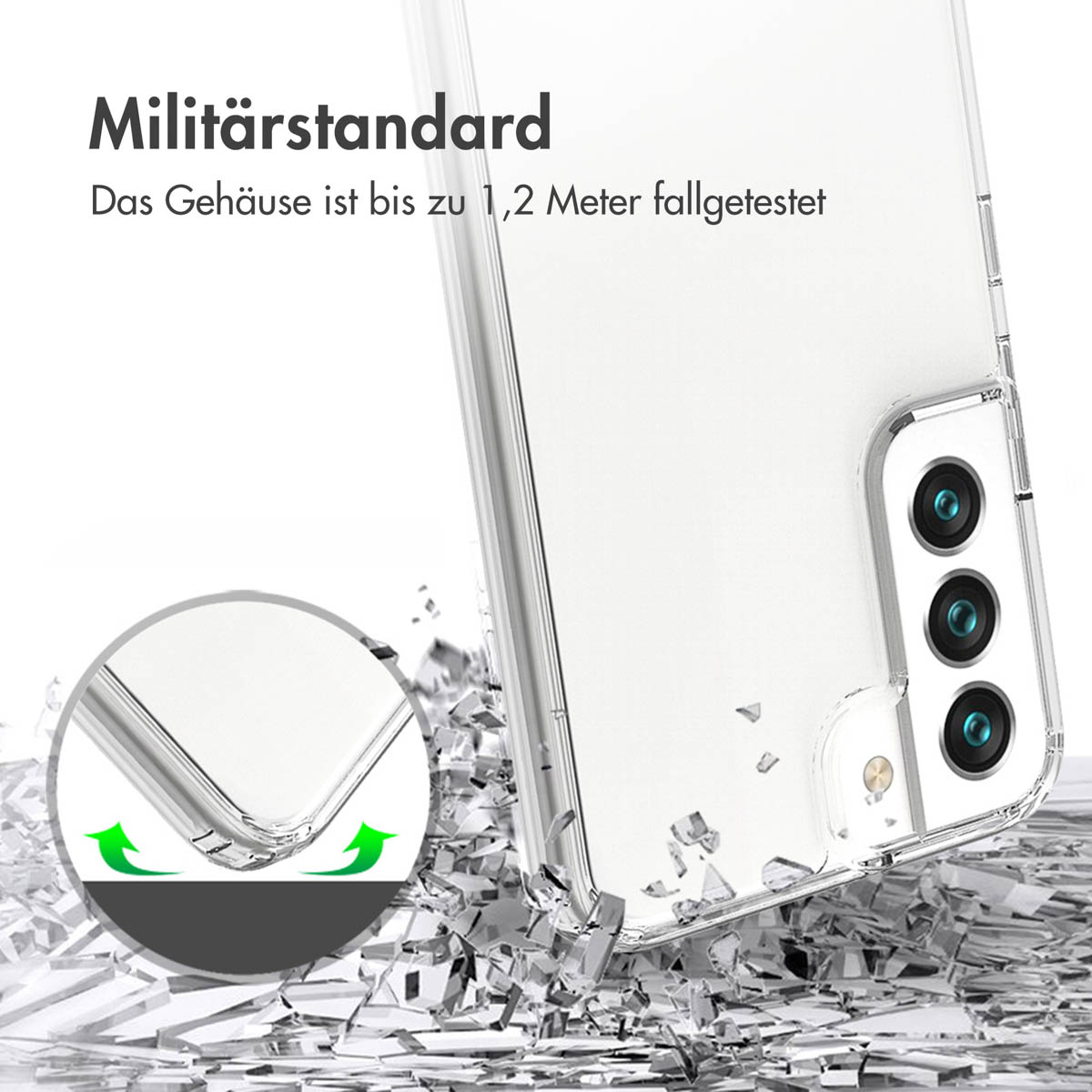 Accezz Xtreme Impact Backcover Samsung Galaxy S22 Plus - Transparant - Afbeelding 2