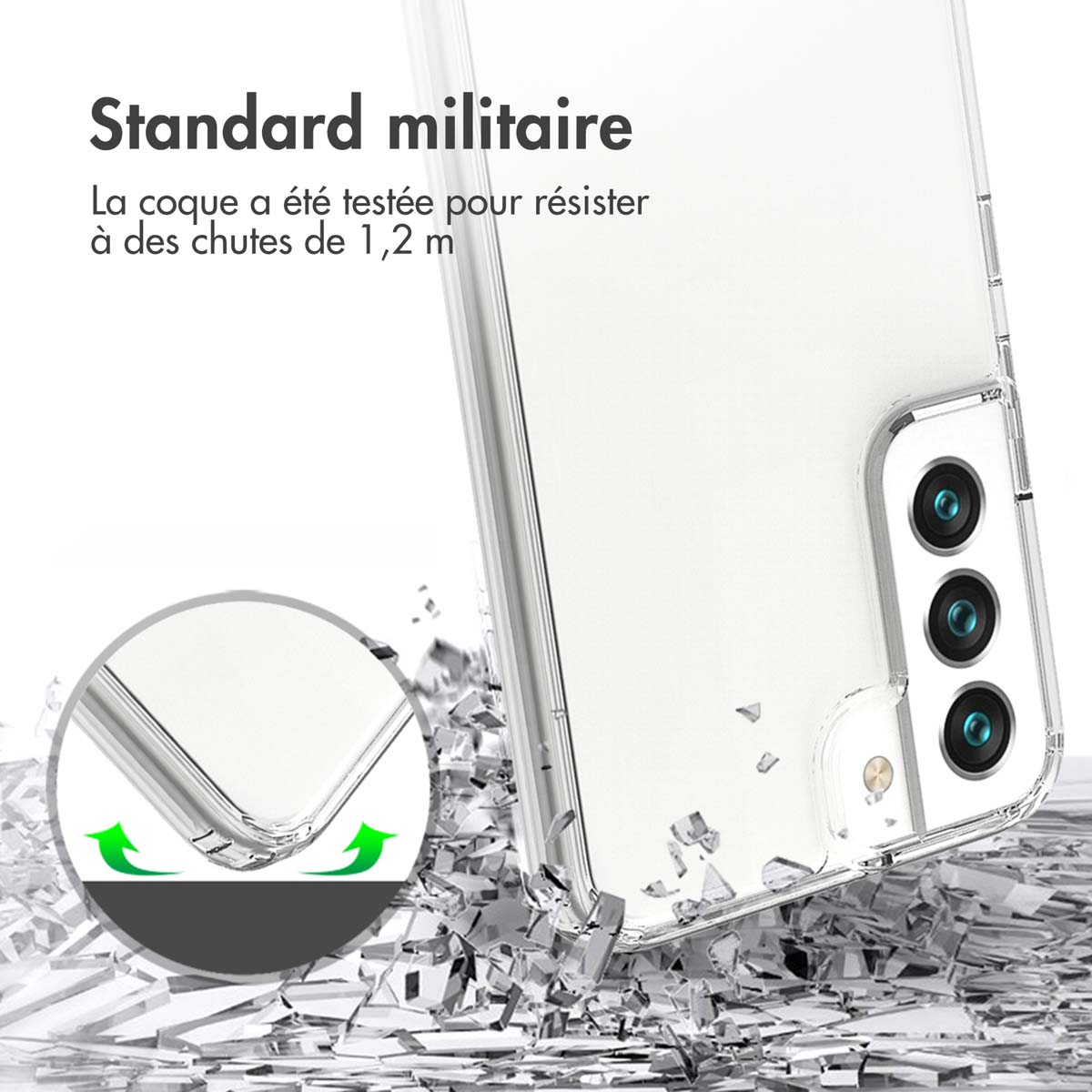 Accezz Xtreme Impact Backcover Samsung Galaxy S22 Plus - Transparant - Afbeelding 3