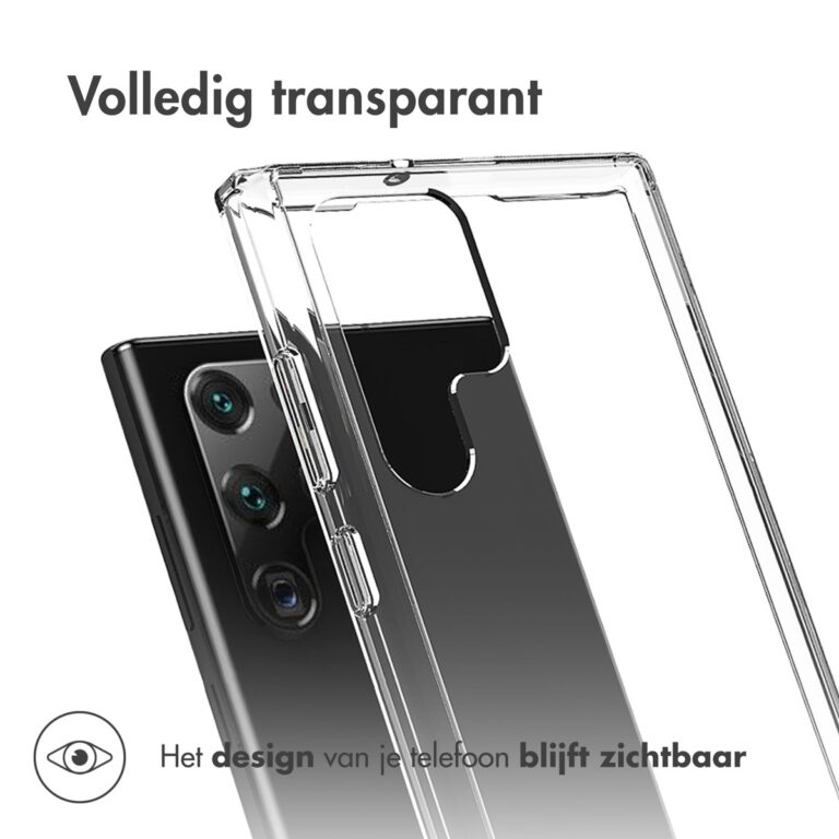 Accezz Xtreme Impact Backcover Samsung Galaxy S22 Ultra - Transparant - Afbeelding 4