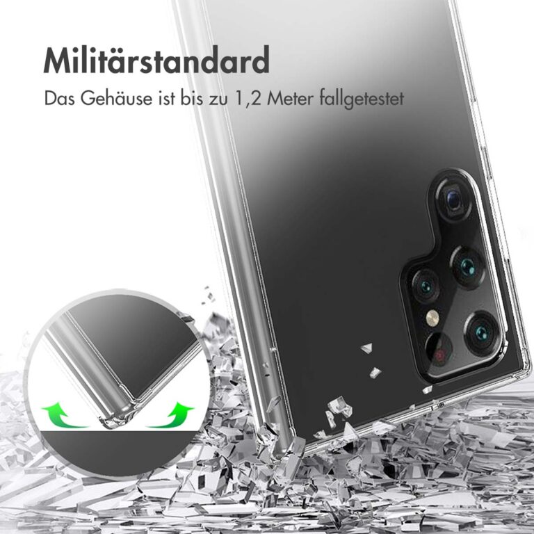 Accezz Xtreme Impact Backcover Samsung Galaxy S22 Ultra - Transparant - Afbeelding 9
