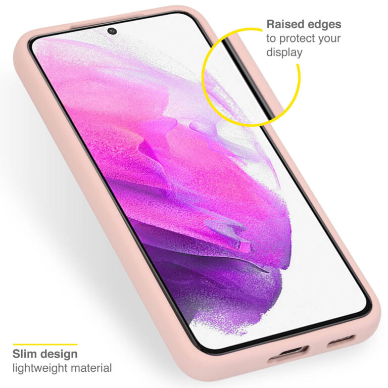 Accezz Liquid Silicone Backcover Samsung Galaxy S22 - Roze - Afbeelding 3