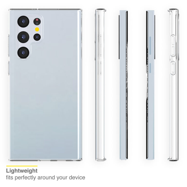 Accezz Clear Backcover Samsung Galaxy S22 Ultra - Transparant - Afbeelding 3
