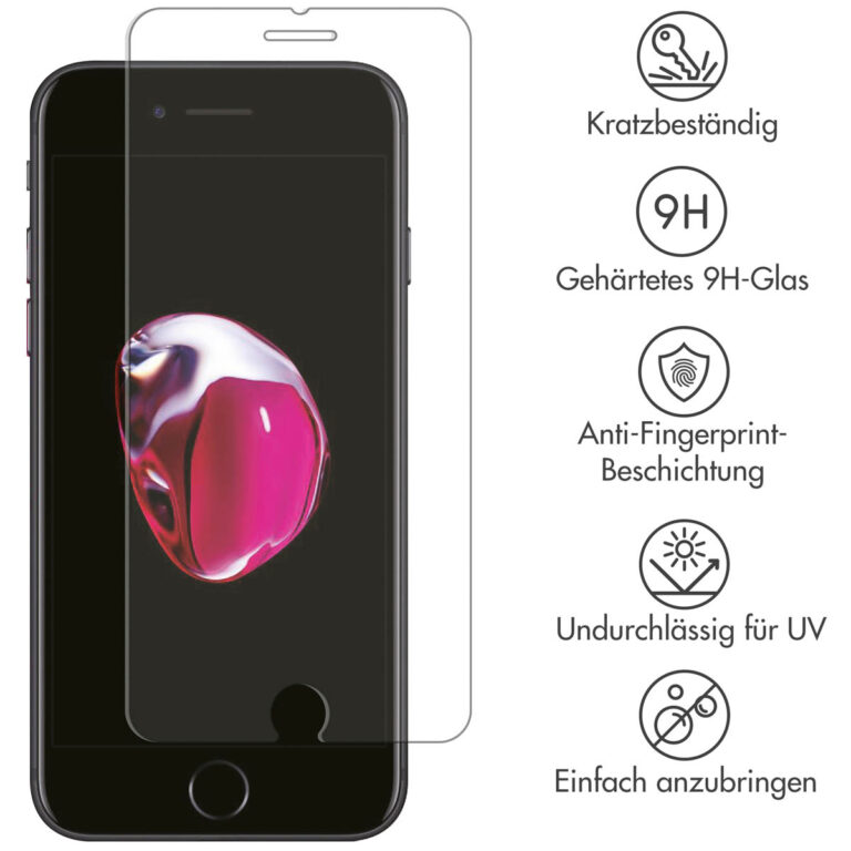 Selencia Gehard Glas Screenprotector Apple iPhone 8 Plus/ 7 Plus/ 6(s) Plus - Afbeelding 4