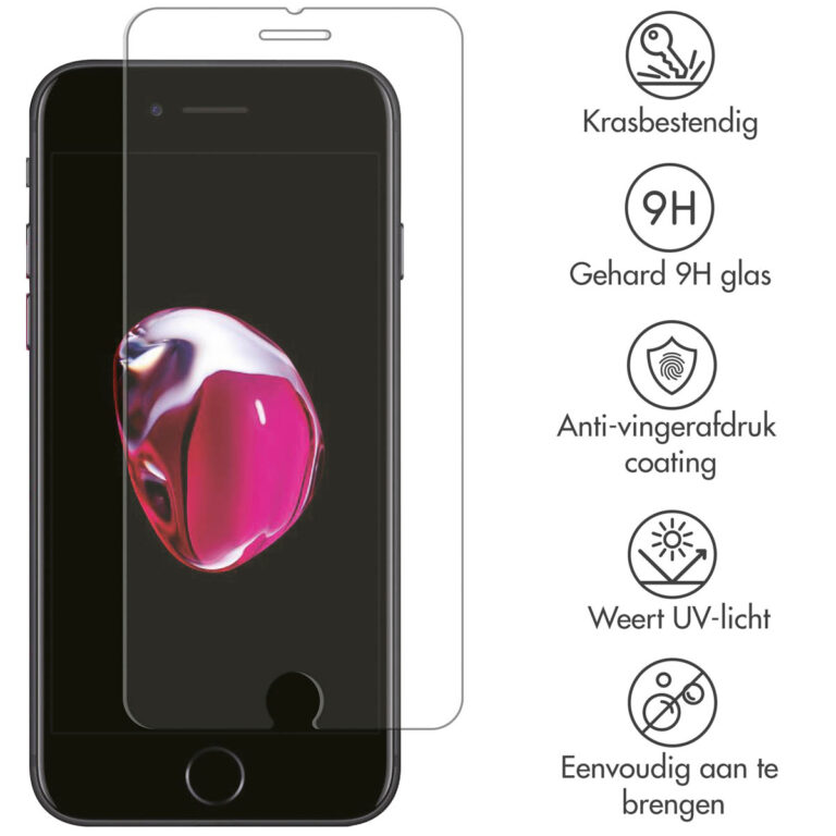 Selencia Gehard Glas Screenprotector Apple iPhone 8 Plus/ 7 Plus/ 6(s) Plus - Afbeelding 2