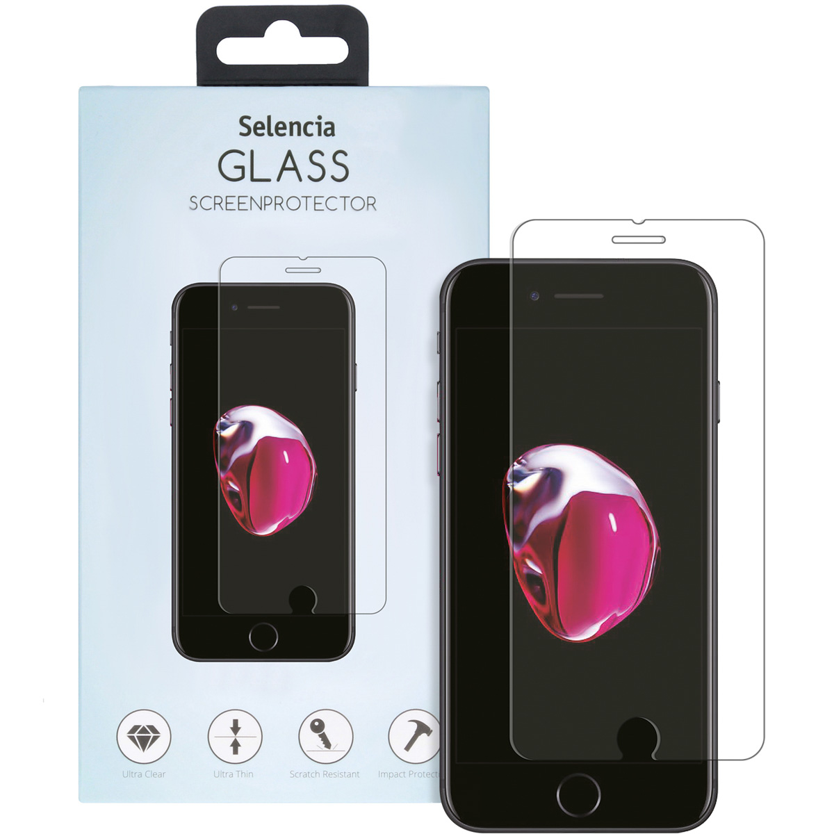 Selencia Gehard Glas Screenprotector Apple iPhone 8 Plus / 7 Plus