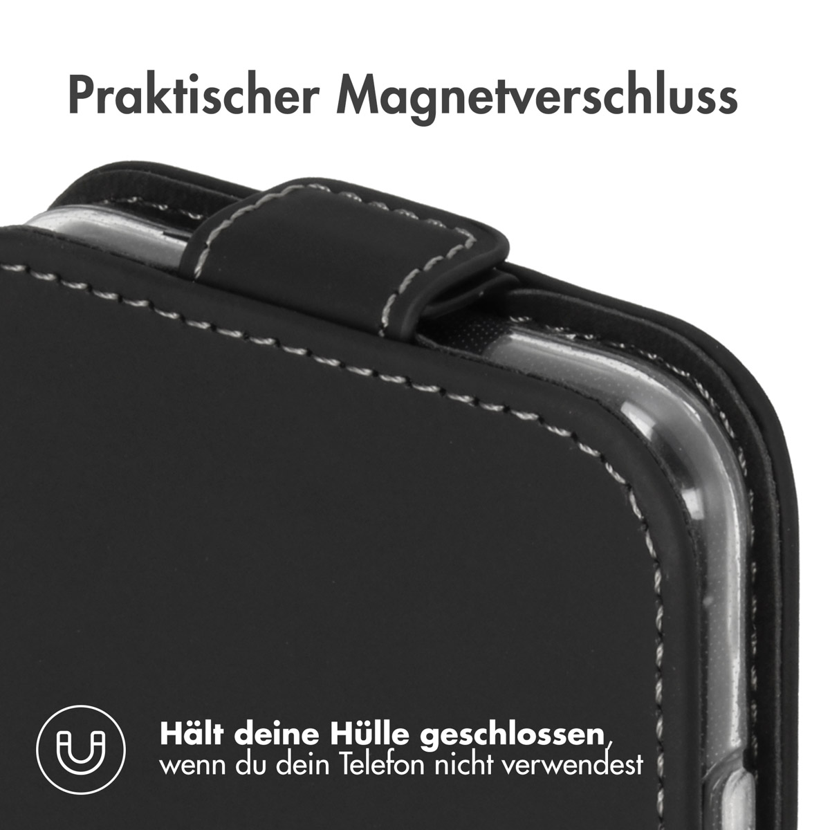 Accezz Flipcase Apple iPhone SE (2022 / 2020) / 8 / 7 - Zwart - Afbeelding 2