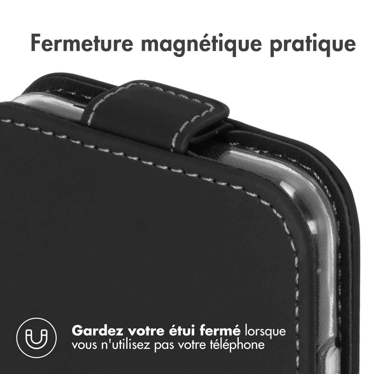 Accezz Flipcase Apple iPhone SE (2022 / 2020) / 8 / 7 - Zwart - Afbeelding 3