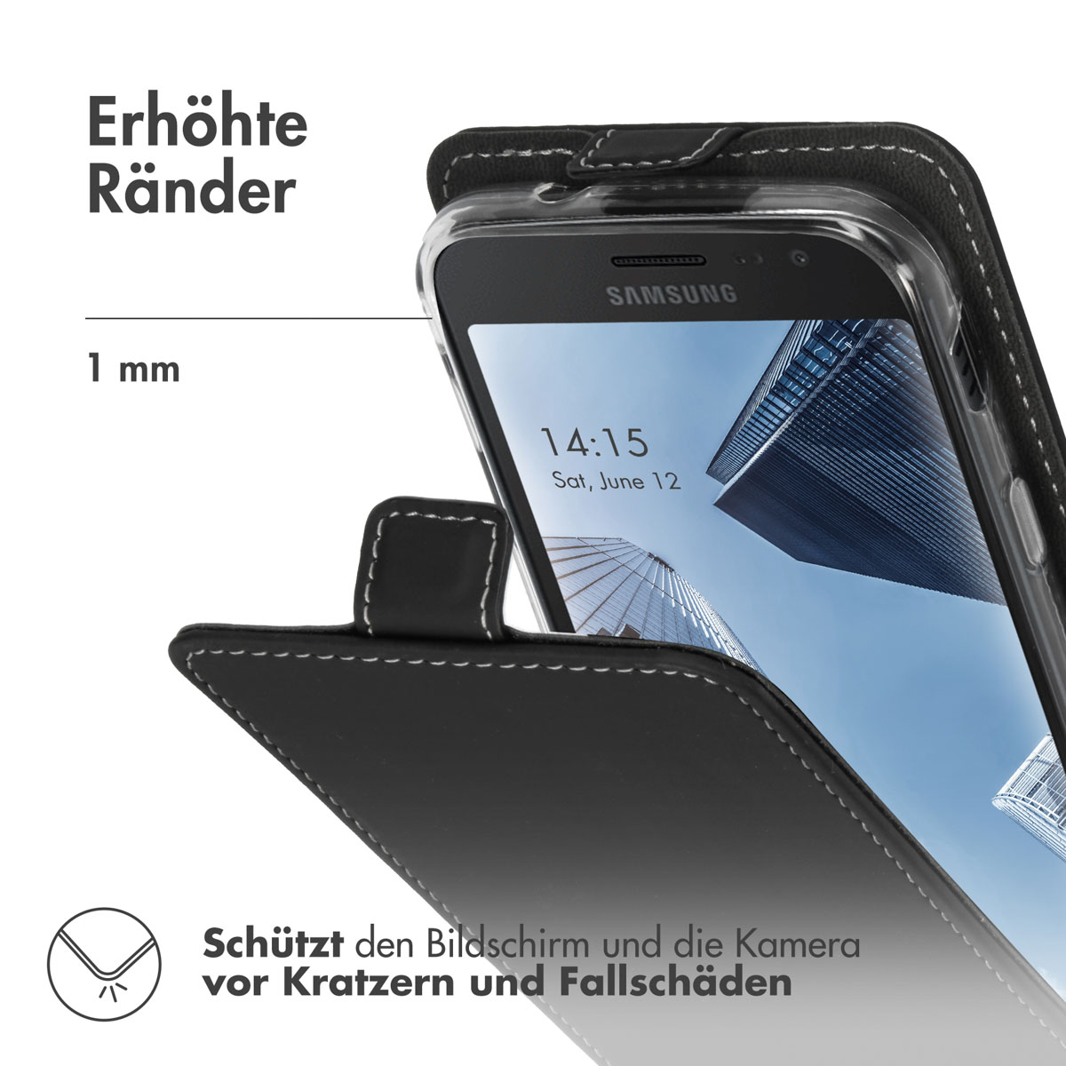 Accezz Flipcase Samsung Galaxy Xcover 4 / 4S - Zwart - Afbeelding 6