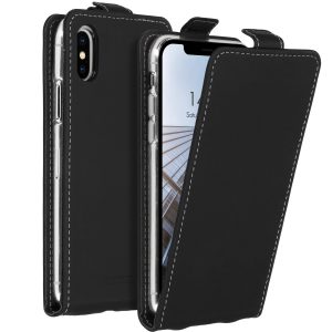 Accezz Flipcase Apple iPhone X / Xs - Zwart