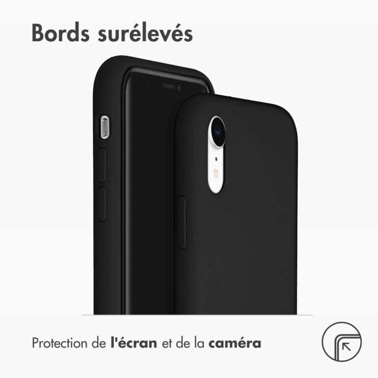 Accezz Liquid Silicone Backcover Apple iPhone Xr - Zwart - Afbeelding 5