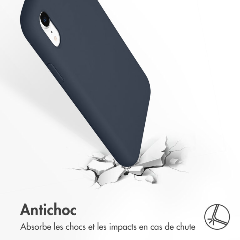 Accezz Liquid Silicone Backcover Apple iPhone Xr - Blauw - Afbeelding 6