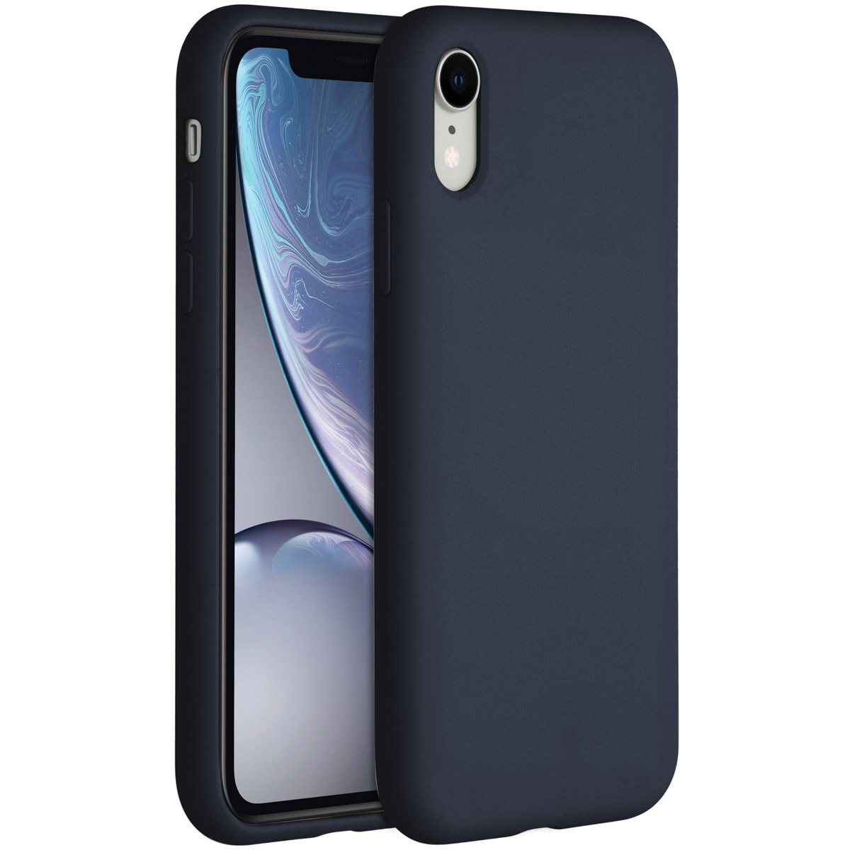 Accezz Liquid Silicone Backcover Apple iPhone Xr - Donkerblauw - Afbeelding 2
