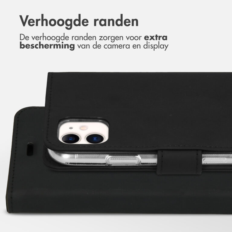 Accezz Wallet Softcase Bookcase Apple iPhone 11 - Zwart - Afbeelding 3
