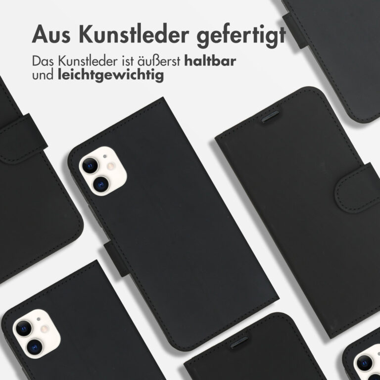 Accezz Wallet Softcase Bookcase Apple iPhone 11 - Zwart - Afbeelding 8