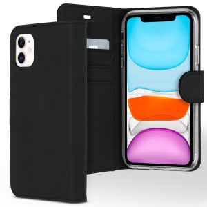 Accezz Wallet Softcase Bookcase Apple iPhone 11 - Zwart