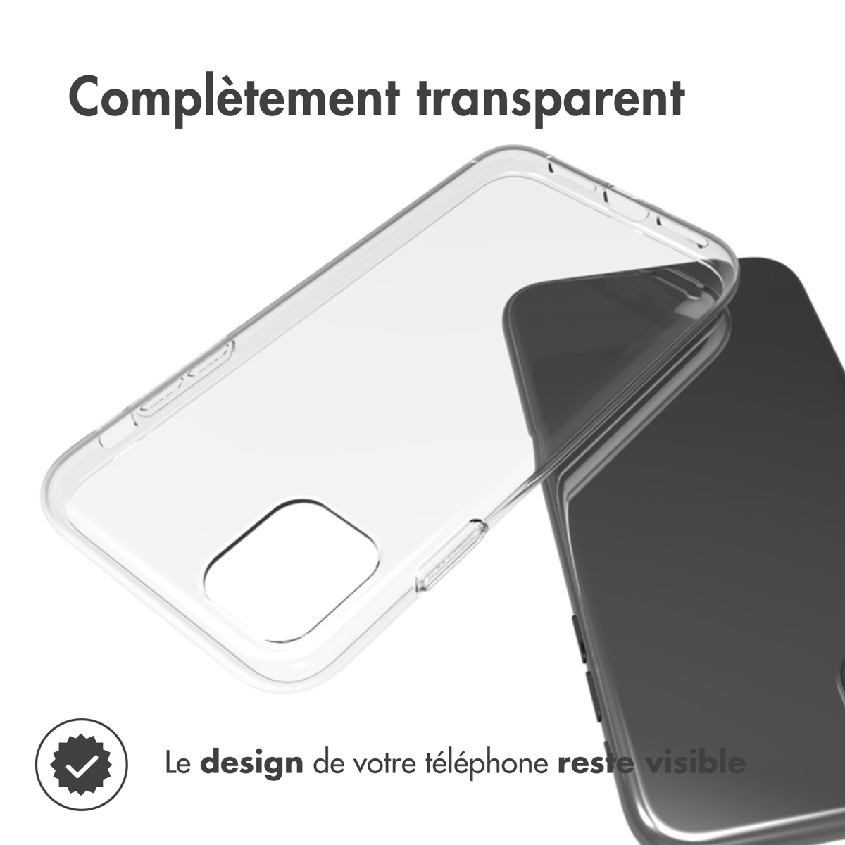 Accezz Clear Backcover Apple iPhone 11 - Transparant - Afbeelding 3