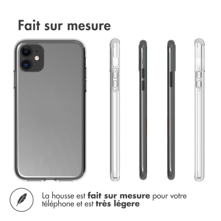 Accezz Clear Backcover Apple iPhone 11 - Transparant - Afbeelding 7
