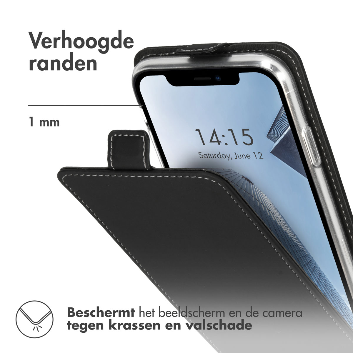 Accezz Flipcase Apple iPhone 11 - Zwart - Afbeelding 2