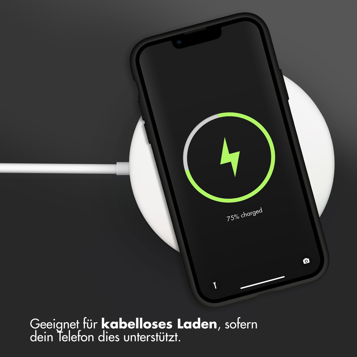 Accezz Liquid Silicone Backcover Apple iPhone 11 - Zwart - Afbeelding 8