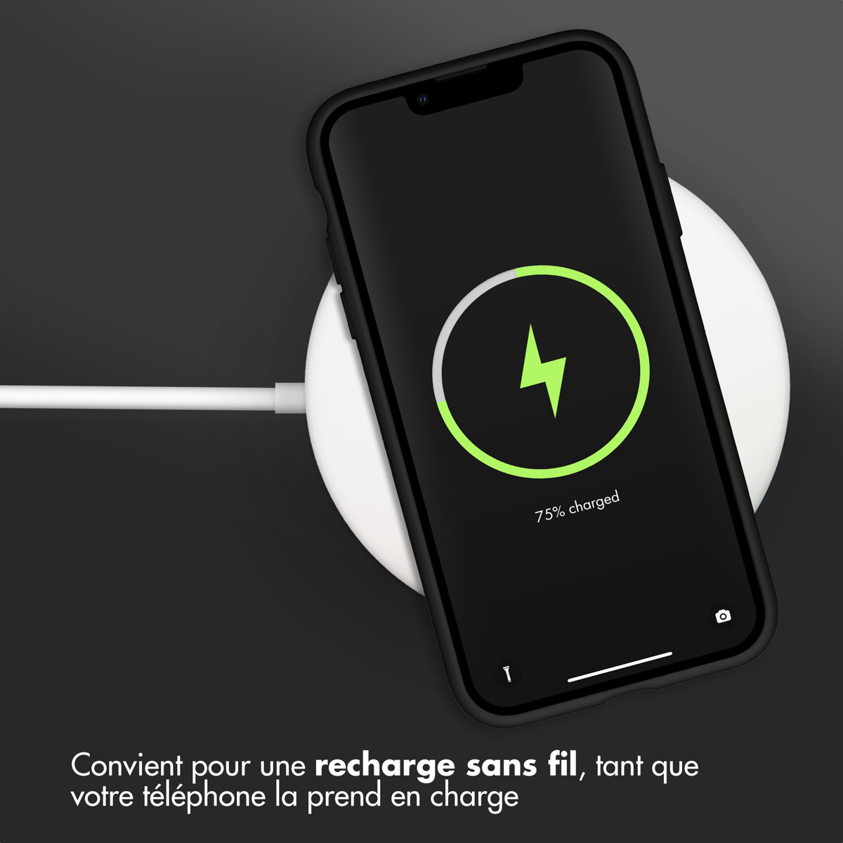 Accezz Liquid Silicone Backcover Apple iPhone 11 - Zwart - Afbeelding 5